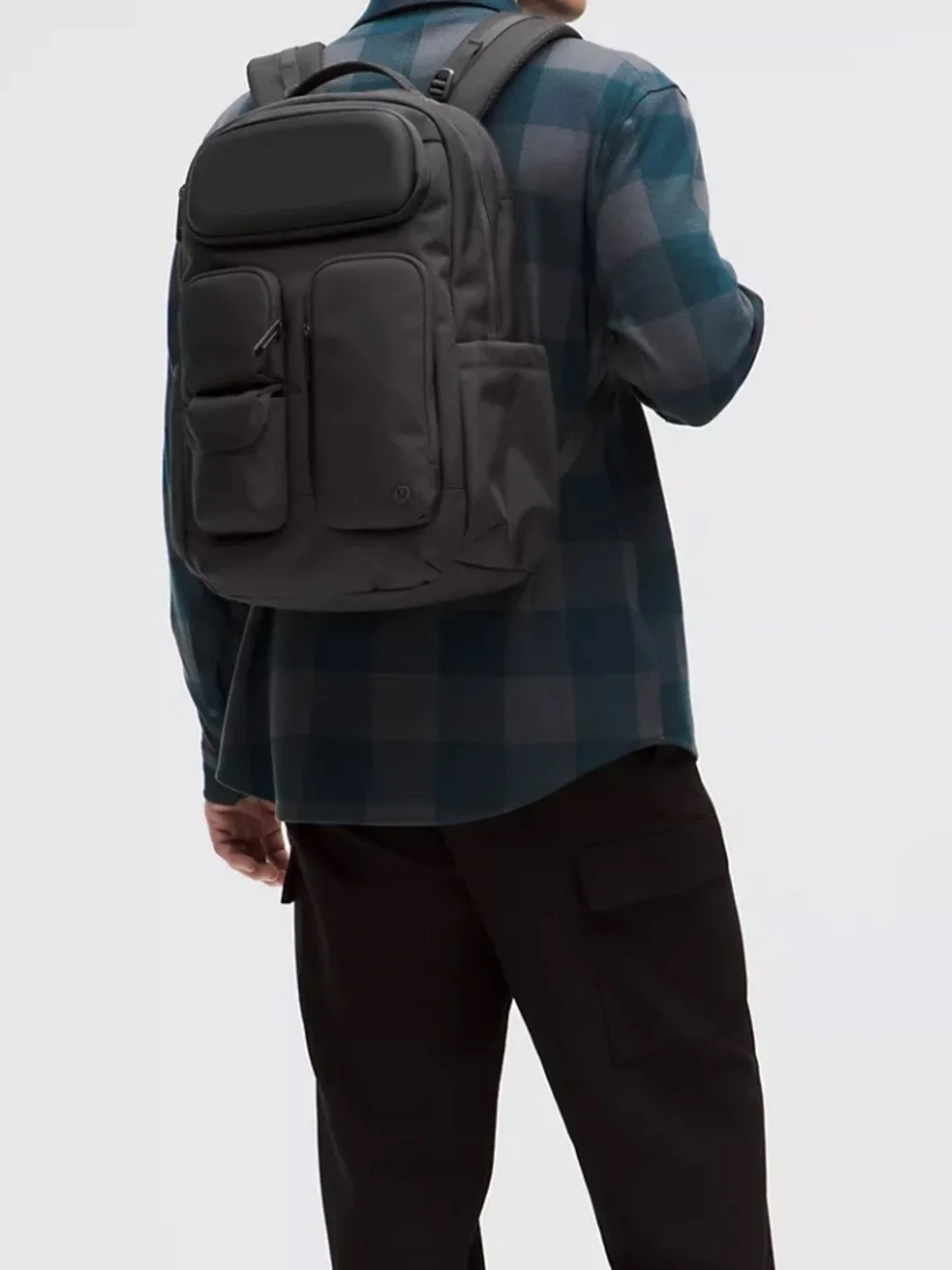 Nwt lululemon athletica Black and Graphite Grey  Backpack